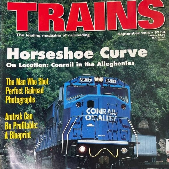 Trains Magazine Railroading Enthusiast September 1995 Vol 55 No 9 u Horseshoe C - Picture 2 of 9